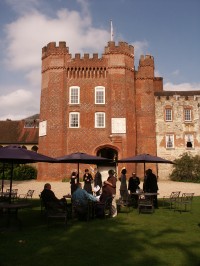 Charter 2009 opened with drinks on the lawn in front of the castle