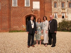 Lion President Tom Sayers, Juliet Browne, Vice District Governer Lion Bridgid Hendy and Lion Mike Hendy