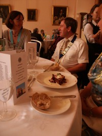 Vice District Governer Brigid Hendy and Fleet Lions President Lion Tom Sayers
